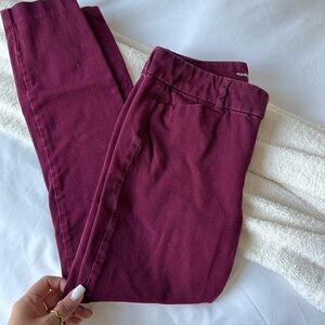 Old Navy, maroon dress pants